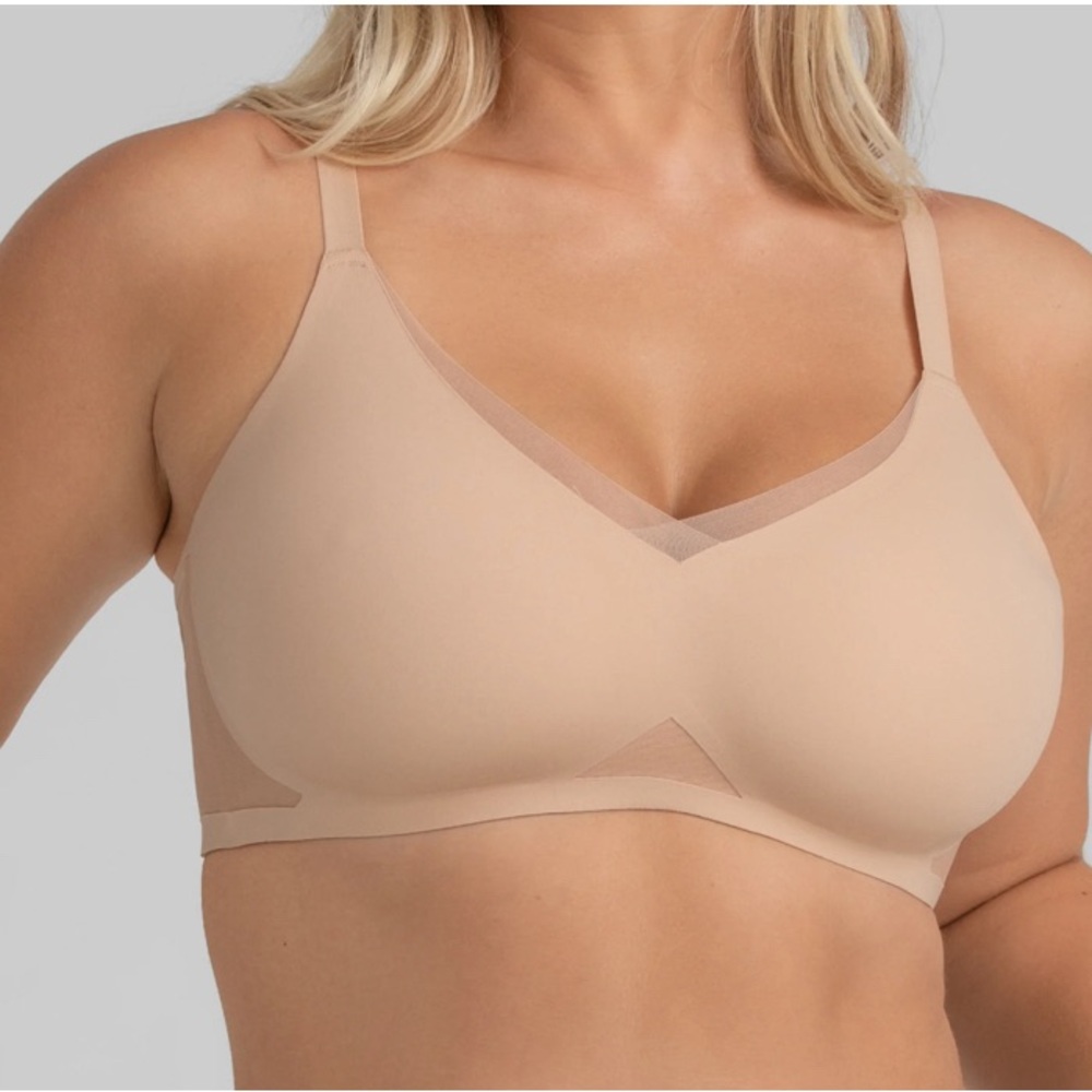 HoneyLove CrossOver Bra In Sand size X-Large